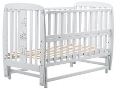 Кровать Babyroom Друзья DDMYO-2 маятник, откидная сторона бук серый
